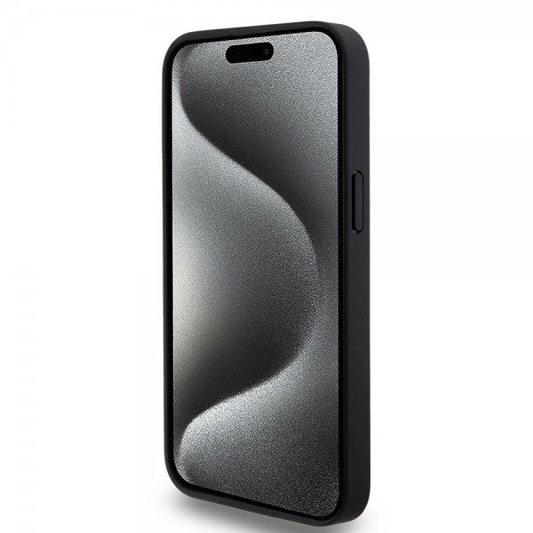 Mercedes Benz iPhone 15 Pro Max Kuori Star Pattern MagSafe Musta