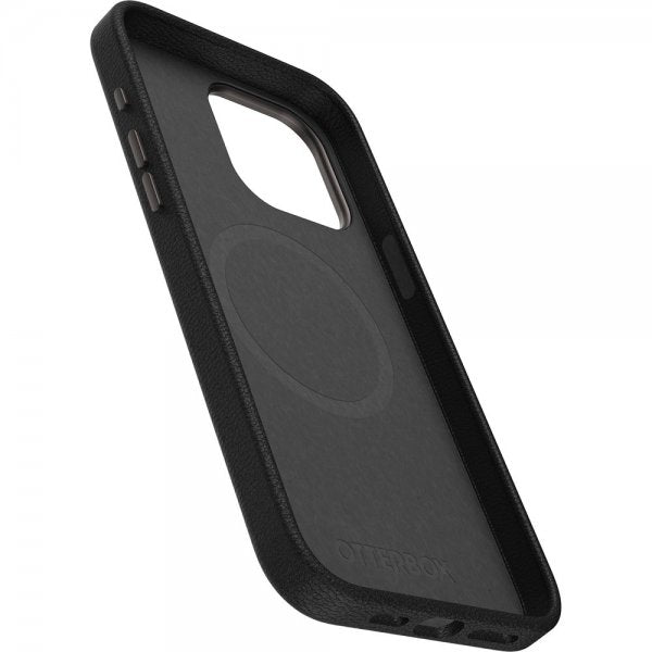 Otterbox iPhone 15 Pro Max Suojakuori Symmetry Cactus Leather MagSafe Noir Ash