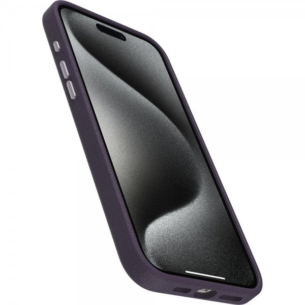 Otterbox iPhone 15 Pro Max Suojakuori Symmetry Cactus Leather MagSafe Plum Luxe