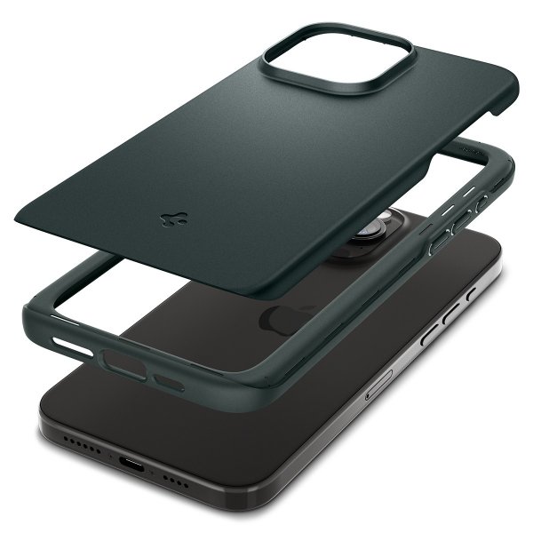 Spigen iPhone 15 Pro Max Thin Fit Abyss Green -suojakuori