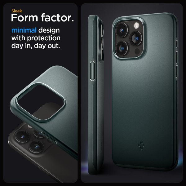 Spigen iPhone 15 Pro Max Thin Fit Abyss Green -suojakuori