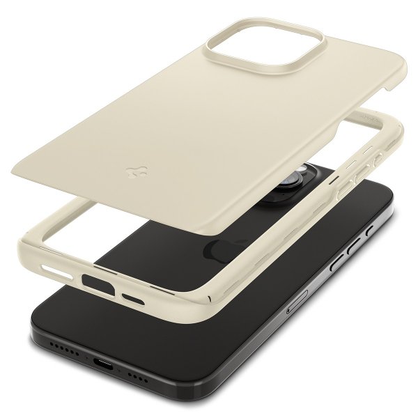 Spigen iPhone 15 Pro Max Kuoret Thin Fit Mute Beige