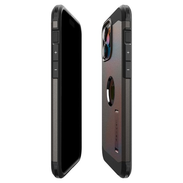 Spigen iPhone 15 Pro Max Kuori Tough Armor MagFit Gunmetal