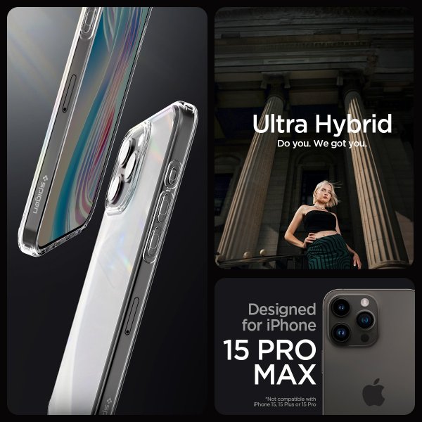 Spigen iPhone 15 Pro Max Kuori Ultra Hybrid Frost Clear