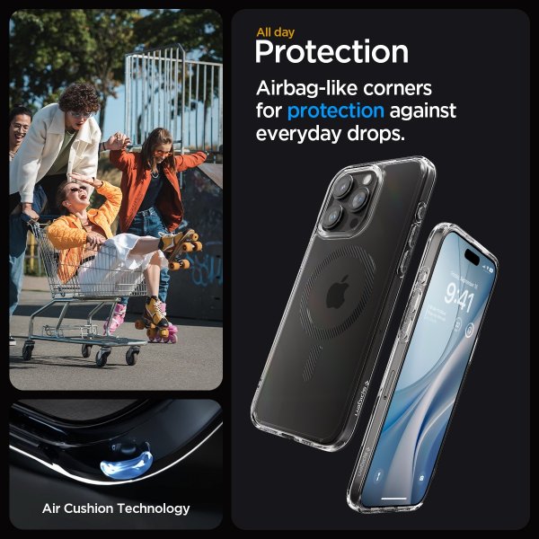 Spigen iPhone 15 Pro Max Suojakuori Ultra Hybrid MagFit Carbon Fiber