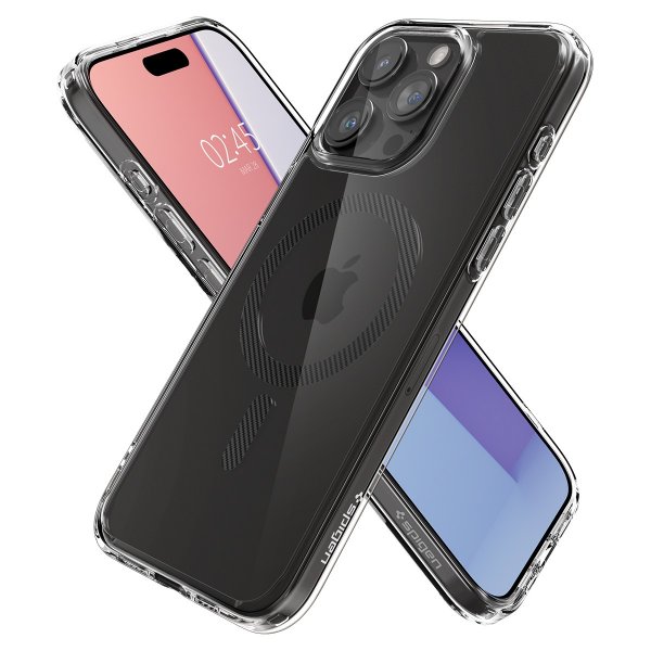 Spigen iPhone 15 Pro Max Suojakuori Ultra Hybrid MagFit Carbon Fiber