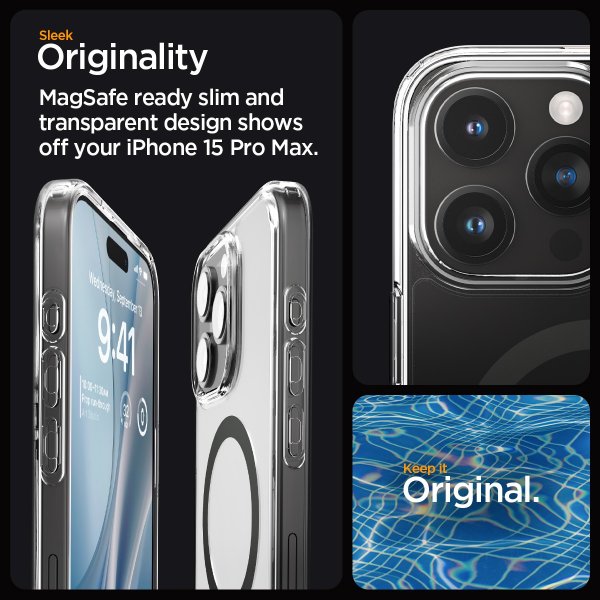 Spigen iPhone 15 Pro Max Kuori Ultra Hybrid MagFit Graphite