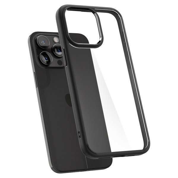 Spigen iPhone 15 Pro Max Kuori Ultra Hybrid Matte Mattamusta