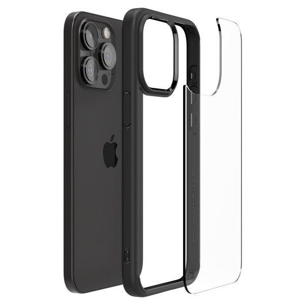 Spigen iPhone 15 Pro Max Kuori Ultra Hybrid Matte Mattamusta