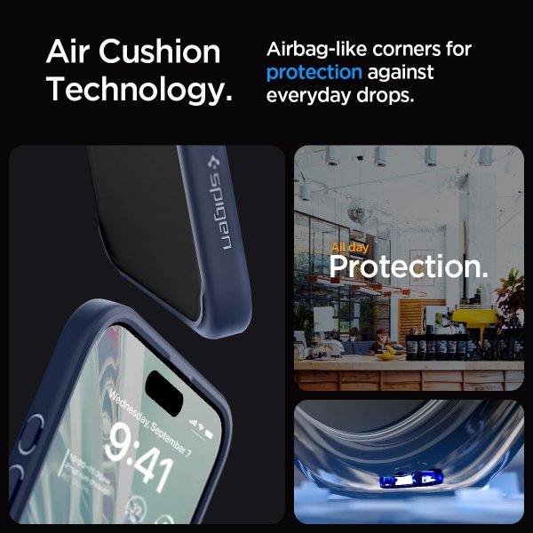 Spigen iPhone 15 Pro Max Kuori Ultra Hybrid Navy Blue