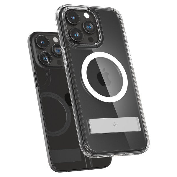 Spigen iPhone 15 Pro Max -suojakuori Ultra Hybrid S MagFit Crystal Clear