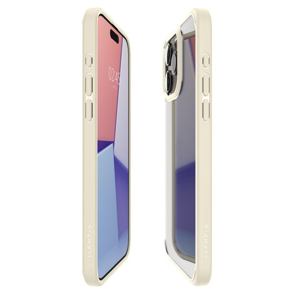 Spigen iPhone 15 Pro Max -suojakuori, Ultra Hybrid Mute Beige