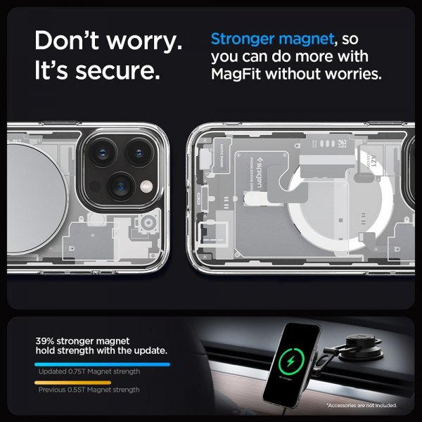 Spigen iPhone 15 Pro Max Kuori Ultra Hybrid Zero One MagFit Valkoinen
