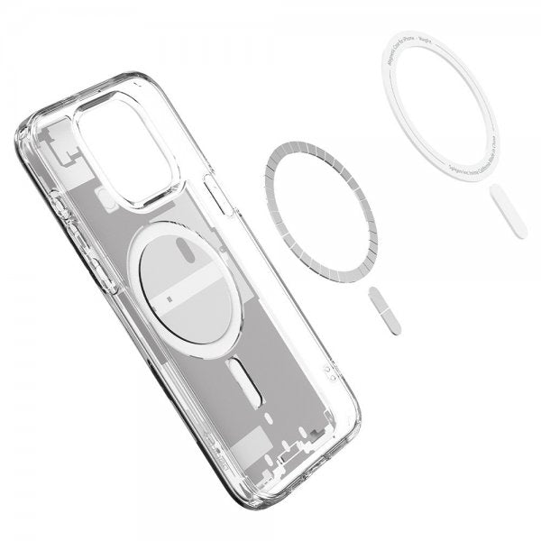 Spigen iPhone 15 Pro Max Kuori Ultra Hybrid Zero One MagFit Valkoinen