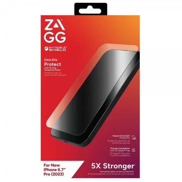 ZAGG InvisibleShield iPhone 15 Pro Max -näytönsuoja Glass Elite
