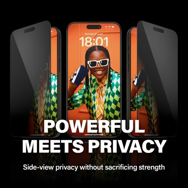 PanzerGlass iPhone 15 Pro Max Näytönsuoja Ultra-Wide Fit Privacy EasyAligner