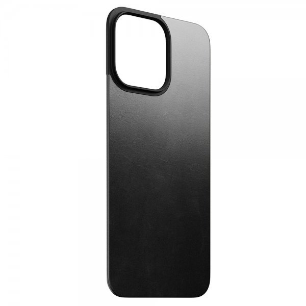 Nomad iPhone 15 Pro Max Skin Magnetic nahkainen takakansi Horween Musta