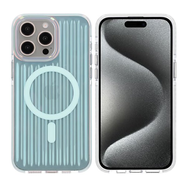 iPhone 15 Pro Max Kuori MagSafe Heijastus Sininen