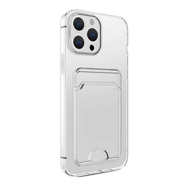 iPhone 15 Pro Max Kuori Korttikotelo Iskunkestävä Läpinäkyvä