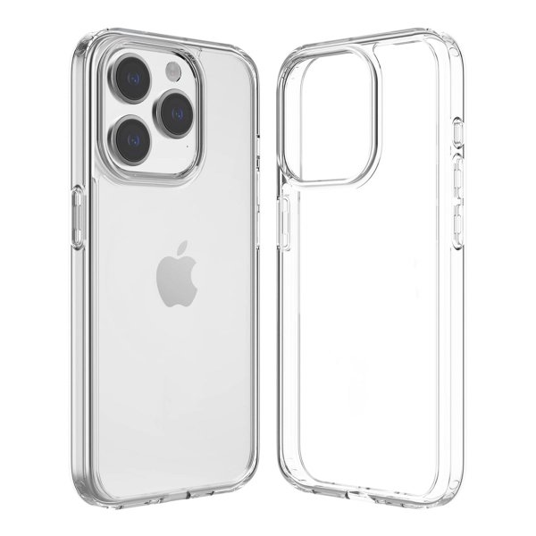 Rvelon iPhone 15 Pro Max -iskunkestävä läpinäkyvä kuori