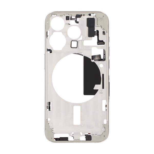 iPhone 15 Pro Keskirunko pienosilla OEM - Titaanivalkoinen