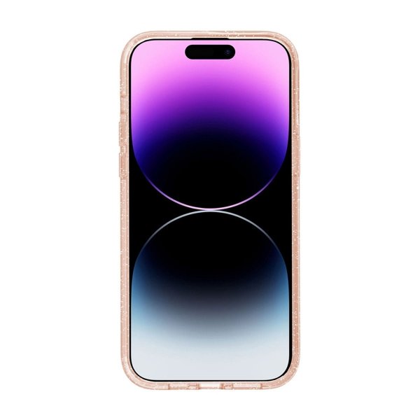 iPhone 15 Pro -kuori, glitter, MagSafe, kulta