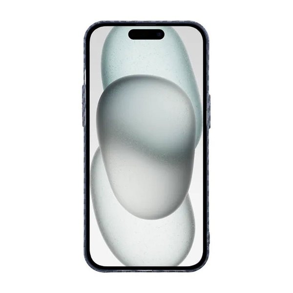 iPhone 15 Pro Kuori Hiilikuitukuvio Sininen