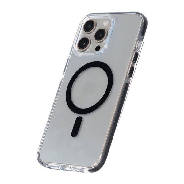 iPhone 15 Pro Iskunkestävä MagSafe -suojakuori, musta
