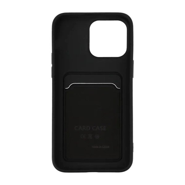 iPhone 15 Pro Kuori Korttipidike Musta