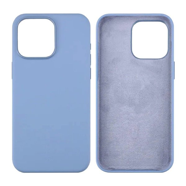 Rvelon iPhone 15 Pro -kuori silikoni sininen