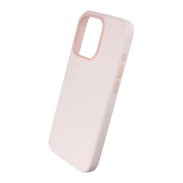 Rvelon iPhone 15 Pro Silikonikuori Vaaleanpunainen