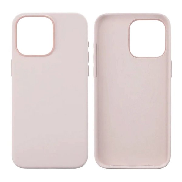Rvelon iPhone 15 Pro Silikonikuori Vaaleanpunainen
