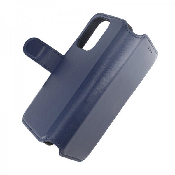 Rvelon iPhone 15 Pro Kotelo, aitoa nahkaa, sininen
