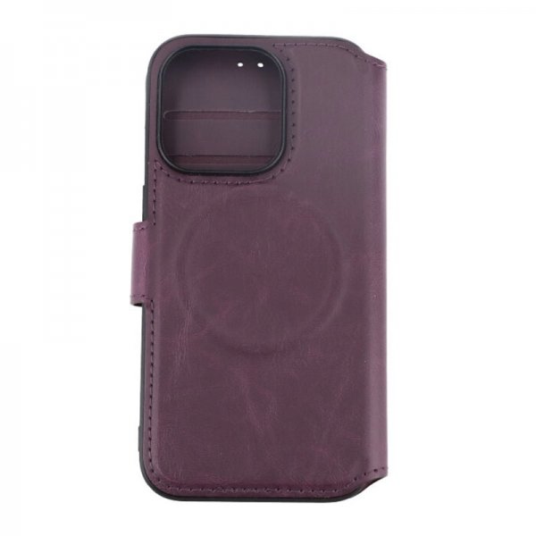 Rvelon iPhone 15 Pro Kotelo 4 korttipaikkaa MagSafe violetti