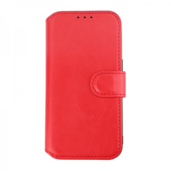 Rvelon iPhone 15 Pro Kotelo 4 Korttipaikkaa MagSafe Punainen