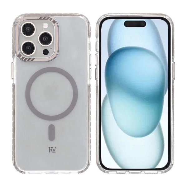 Rvelon iPhone 15 Pro Kuori TPU MagSafe Harmaa
