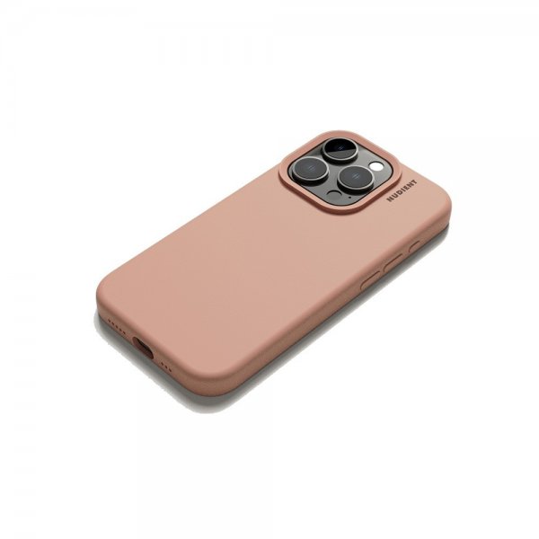 Nudient iPhone 15 Pro Kuori Base Case Peach Orange