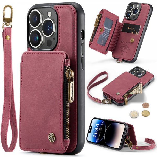 CaseMe iPhone 15 Pro -suojakuori C20 Series Punainen