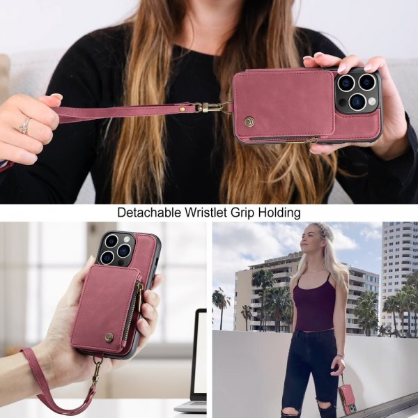 CaseMe iPhone 15 Pro -suojakuori C20 Series Punainen