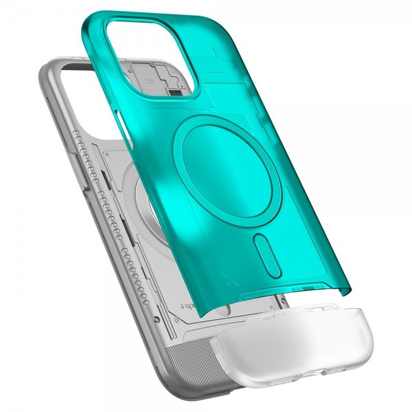 Spigen iPhone 15 Pro -suojakuori Classic C1 MagFit Bondi Blue