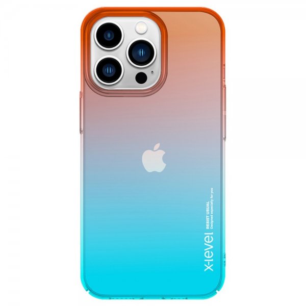 X-Level iPhone 15 Pro kuoret Colorful Series Orange