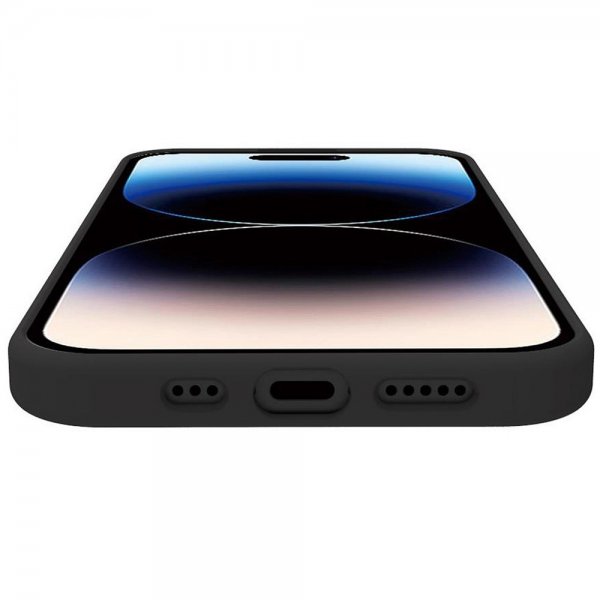Celly iPhone 15 Pro -suojakuori CROMOMAG Musta