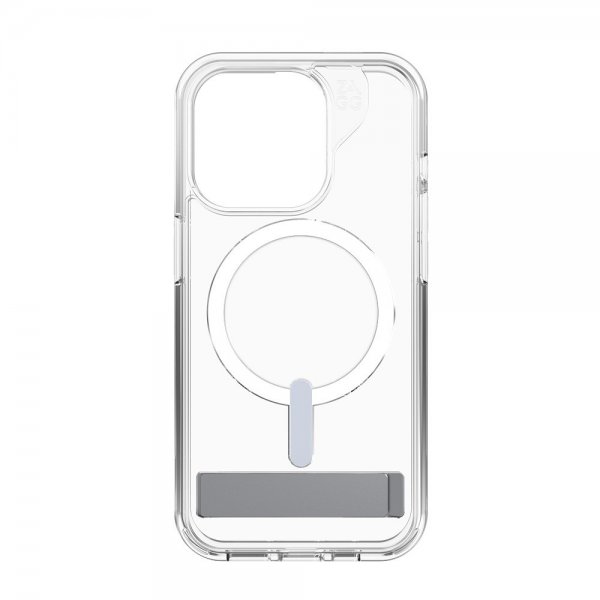 ZAGG iPhone 15 Pro Kuori Crystal Palace Snap Kickstand Transparent