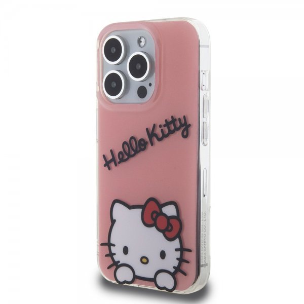 Hello Kitty iPhone 15 Pro -suojakuori Daydreaming Crossbody, vaaleanpunainen