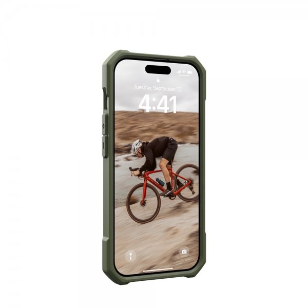 Urban Armor Gear (UAG) iPhone 15 Pro -suojakuori Essential Armor MagSafe Olive Drab