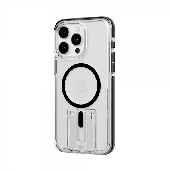 Tech21 iPhone 15 Pro -suojakuori Evo Crystal Kick MagSafe Clear/Black