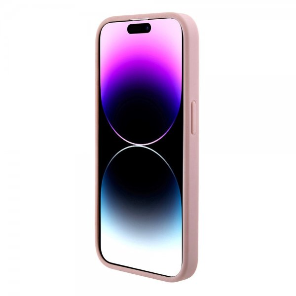 Guess iPhone 15 Pro Kuoret Fixed Glitter Pink