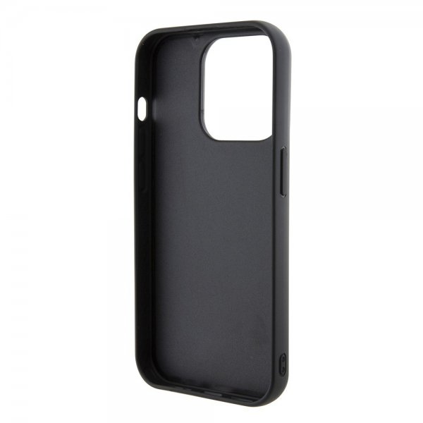Karl Lagerfeld iPhone 15 Pro Kuori Fixed Glitter Musta