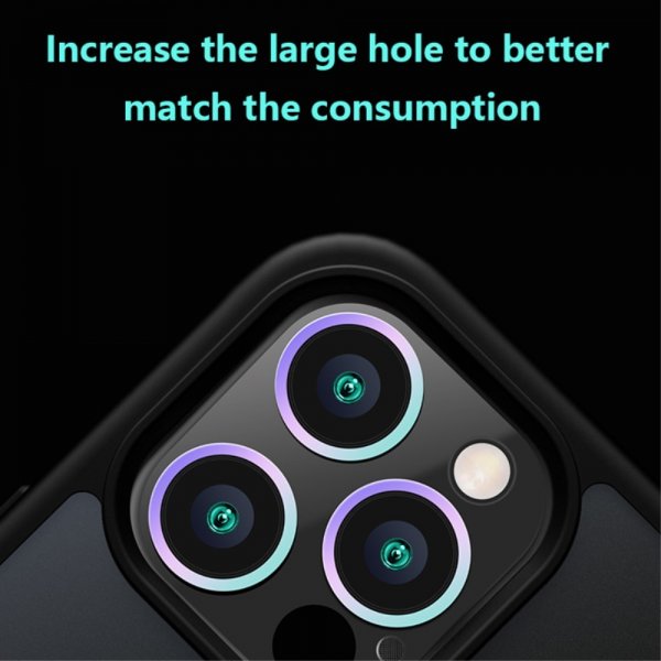 X-Level iPhone 15 Pro Kuori Huurrettu Takakansi Musta