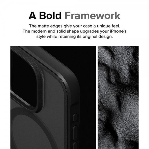 Ringke iPhone 15 Pro -suojakuori Fusion Bold Magnetic Matte Black